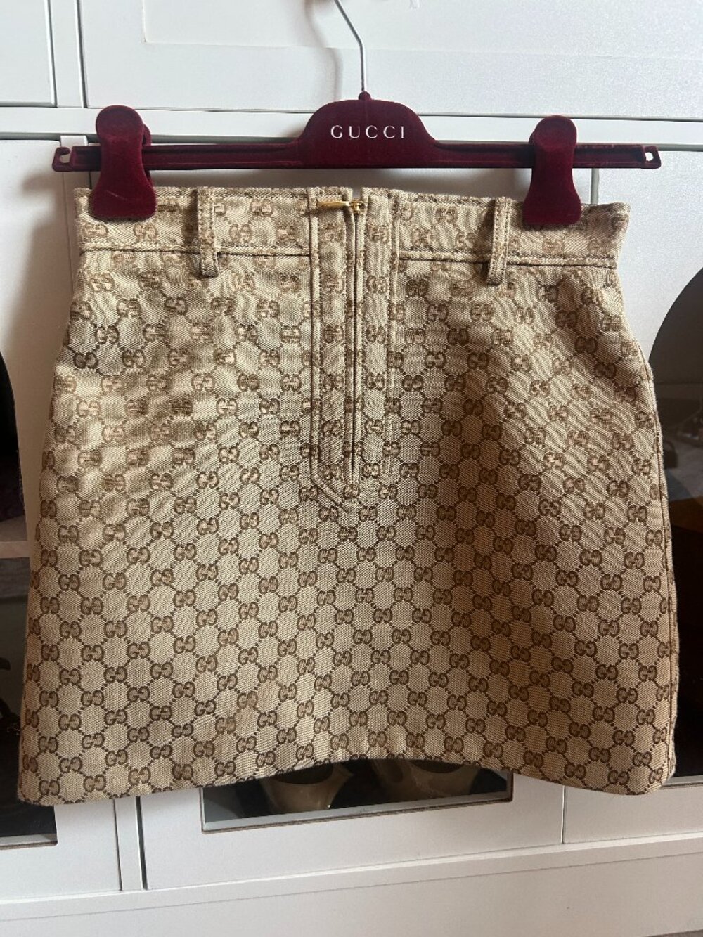 Gucci GG Supreme Jacquard Skirt Size 38 New, Current Season, w Tags/Receipt